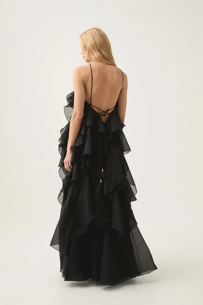 Cozy Season Tie-Strap Flow Maxi