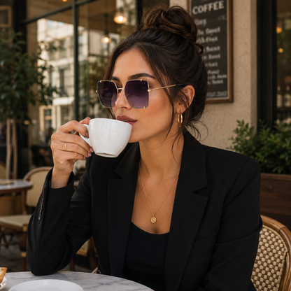 Mariella Aubert / Big Square Frame Sunglasses Women