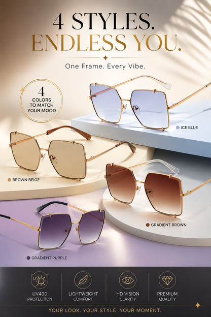 Mariella Aubert / Big Square Frame Sunglasses Women