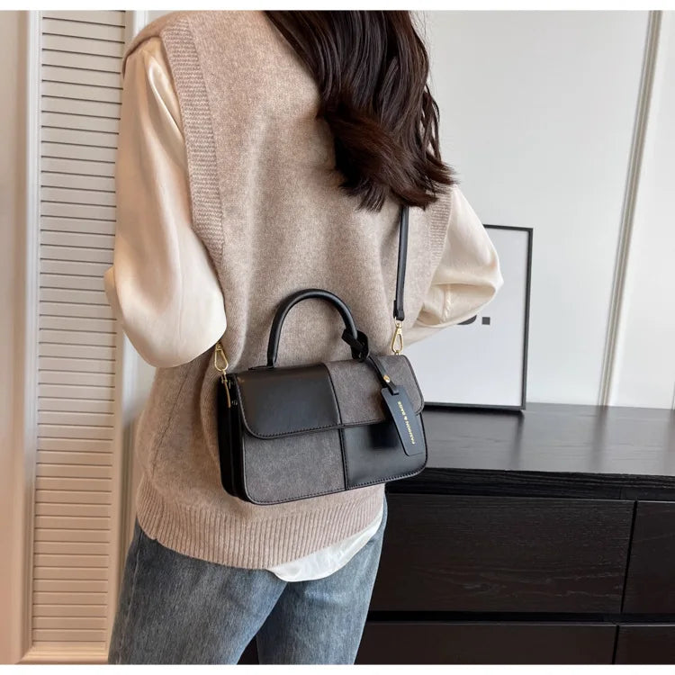 Color Spliced Ladies Girls Crossbody Bag