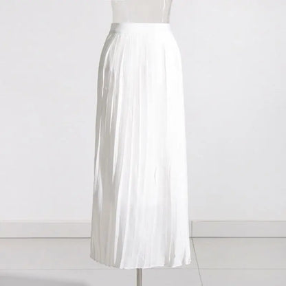 Mariella Aubert Elegant Halter Top & Pleated Skirt Set for Women