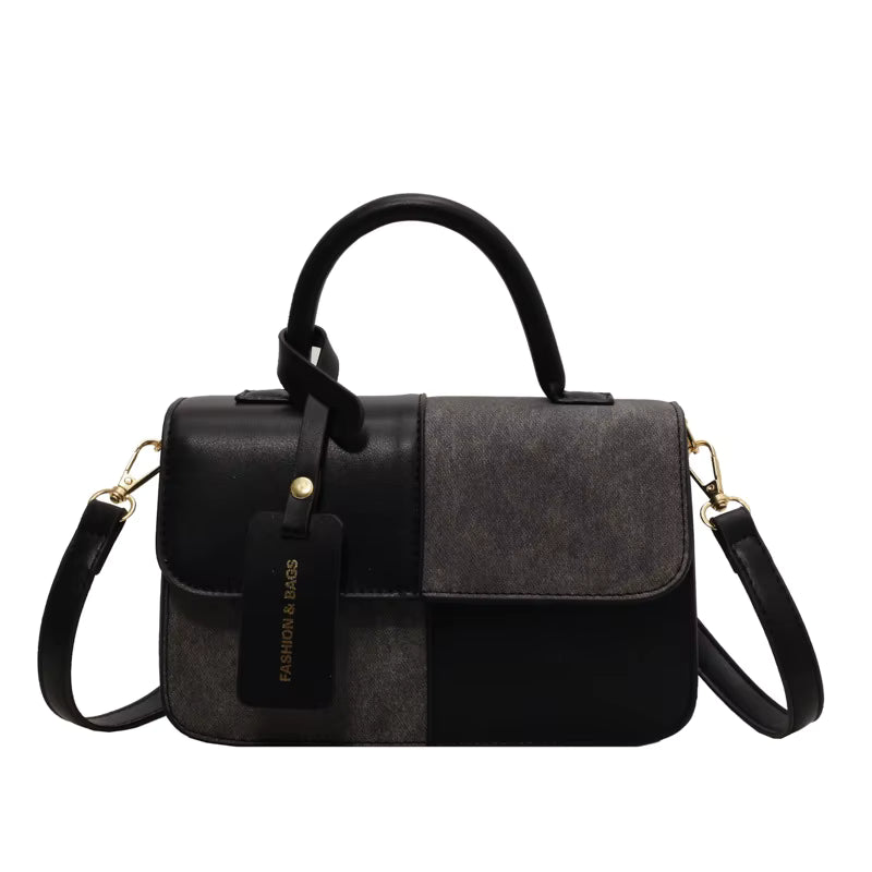 Color Spliced Ladies Girls Crossbody Bag