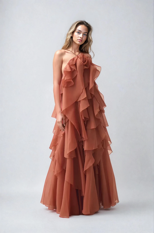 Cozy Season Tie-Strap Flow Maxi